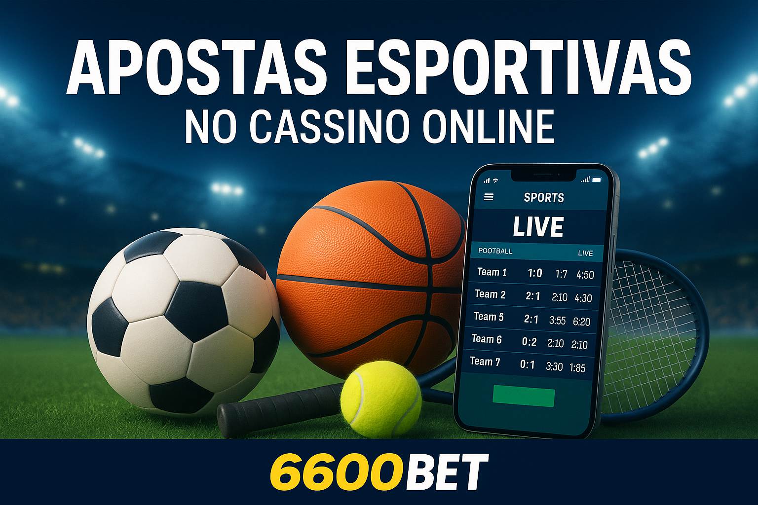 Apostas esportivas no cassino online 6600BET
